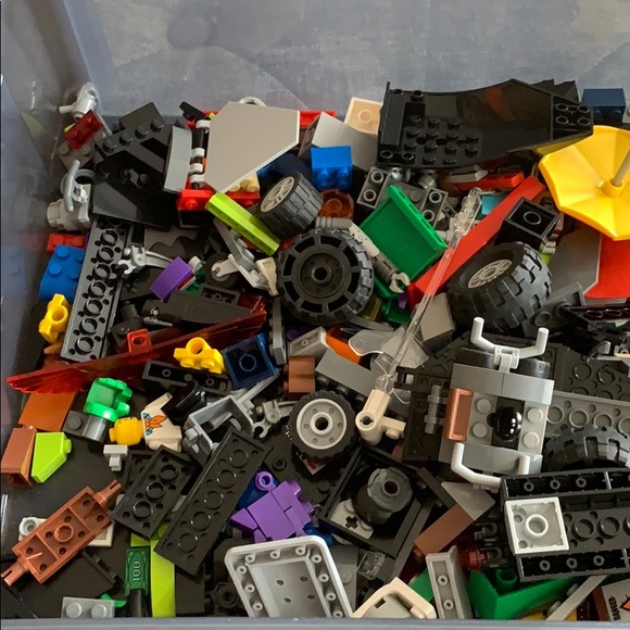 box of random legos